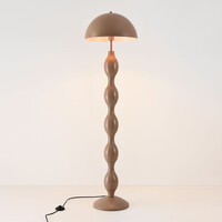 Design golvlampa Mura varm taupe i metall