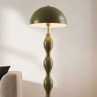 Designad golvlampa Mura i olivgrönt och metall