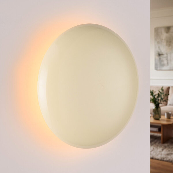 Uppladdningsbar vägglampa Ariso crème med touchdimmer och justerbar ljusfärg