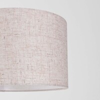 Båglampa Lerava med linneskärm - beige