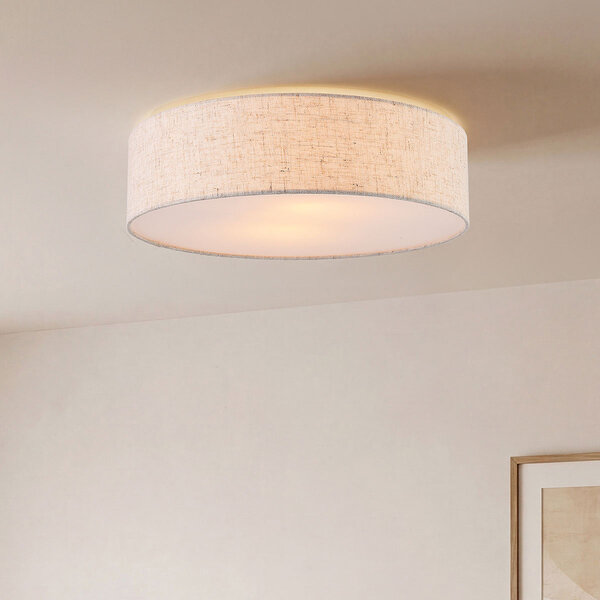 Taklampa Avani - linneskärm med diffusor