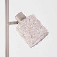 Golvlampa Avane med tre lampor och ställbara linneskärmar - beige
