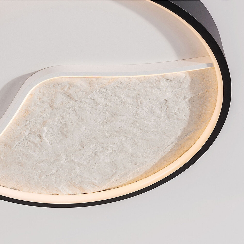 Taklampa Ceres 3-stegs dimbar LED i svart och beige