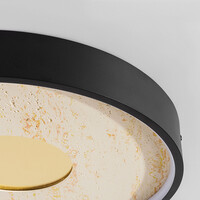 Taklampa Phobos 3-stegs dimbar LED i svart och beige