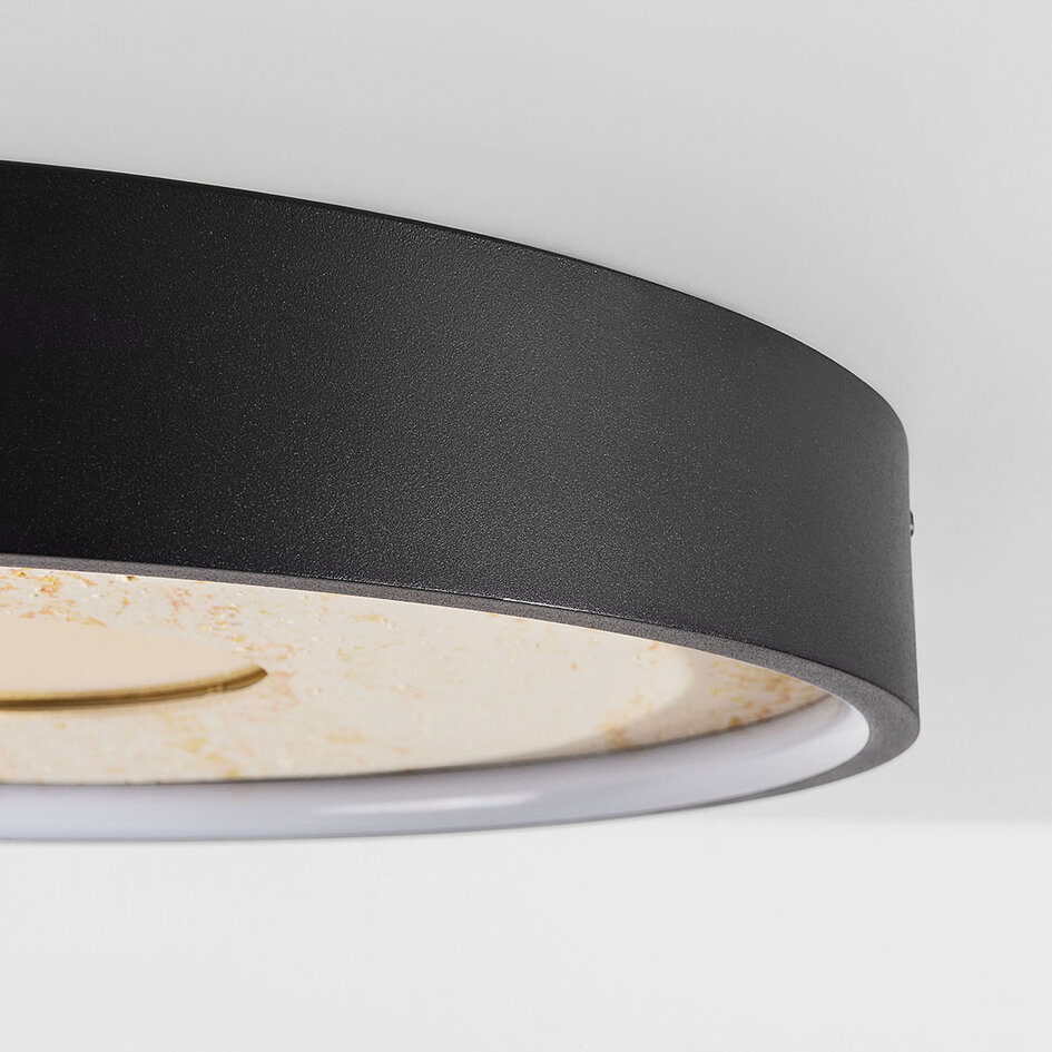 Taklampa Phobos 3-stegs dimbar LED i svart och beige