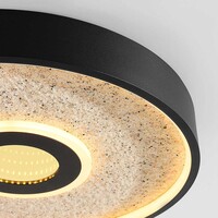 Taklampa Deimos 3-stegs dimbar LED i svart och beige