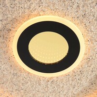 Taklampa Deimos 3-stegs dimbar LED i svart och beige