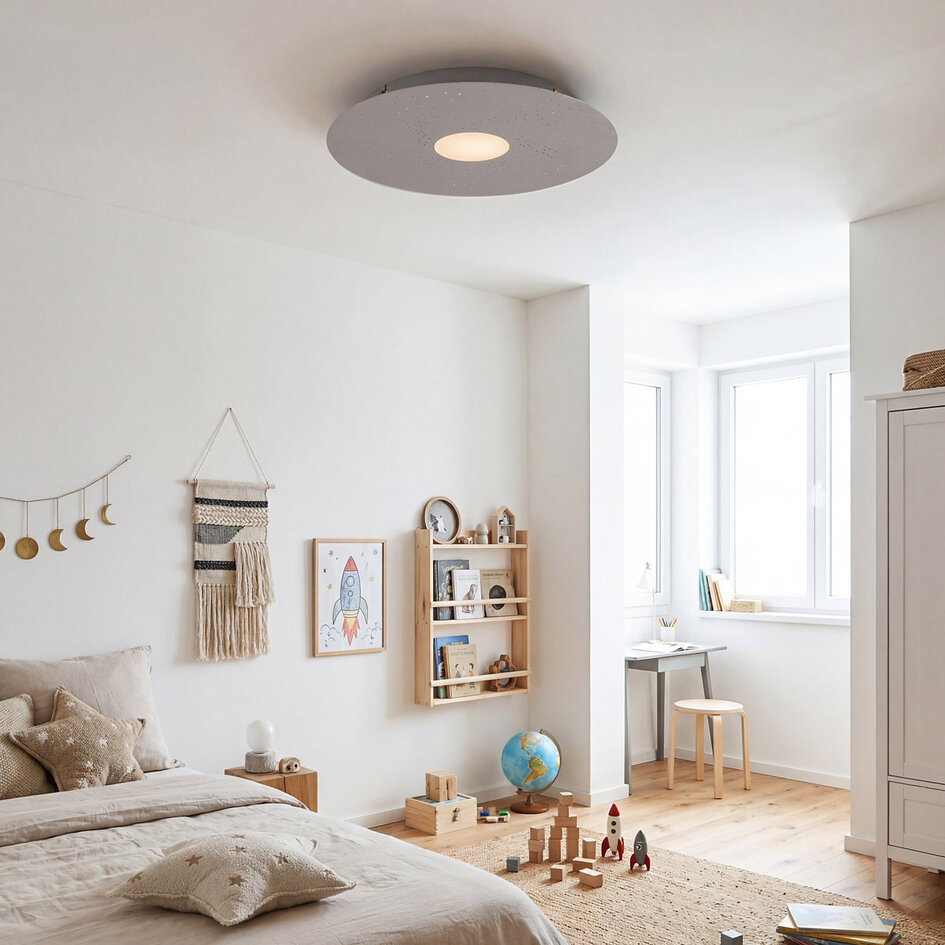 Taklampa Lyra 3-stegs dimbar LED i grått