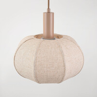 Pendellampa Tayra av linne i taupe