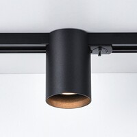Set med 1-fas skensystem på 1,5 meter med Zylox-spotlights, svart