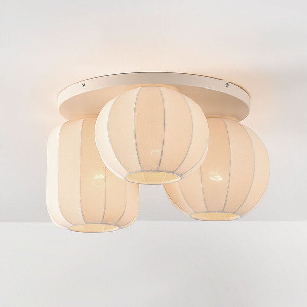 Japandi taklampa Velin, 3-ljus