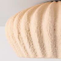 Wabi sabi-taklampa Kagei - sandbeige med steneffekt