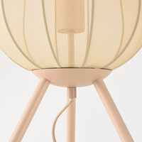 Bordslampa Solva av tyg i ljusbeige