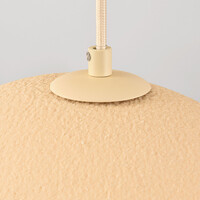 Wabi Sabi pendellampa Klori med fem lampor, sandbeige steneffekt