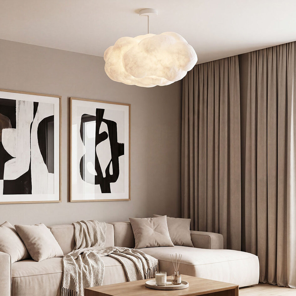 Taklampa Kumo, molnlampa i molnform 60 cm