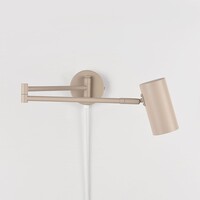 Vägglampa Brino med justerbar arm - sandbeige