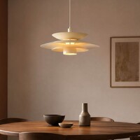 Pendellampa Alvra i blank beige