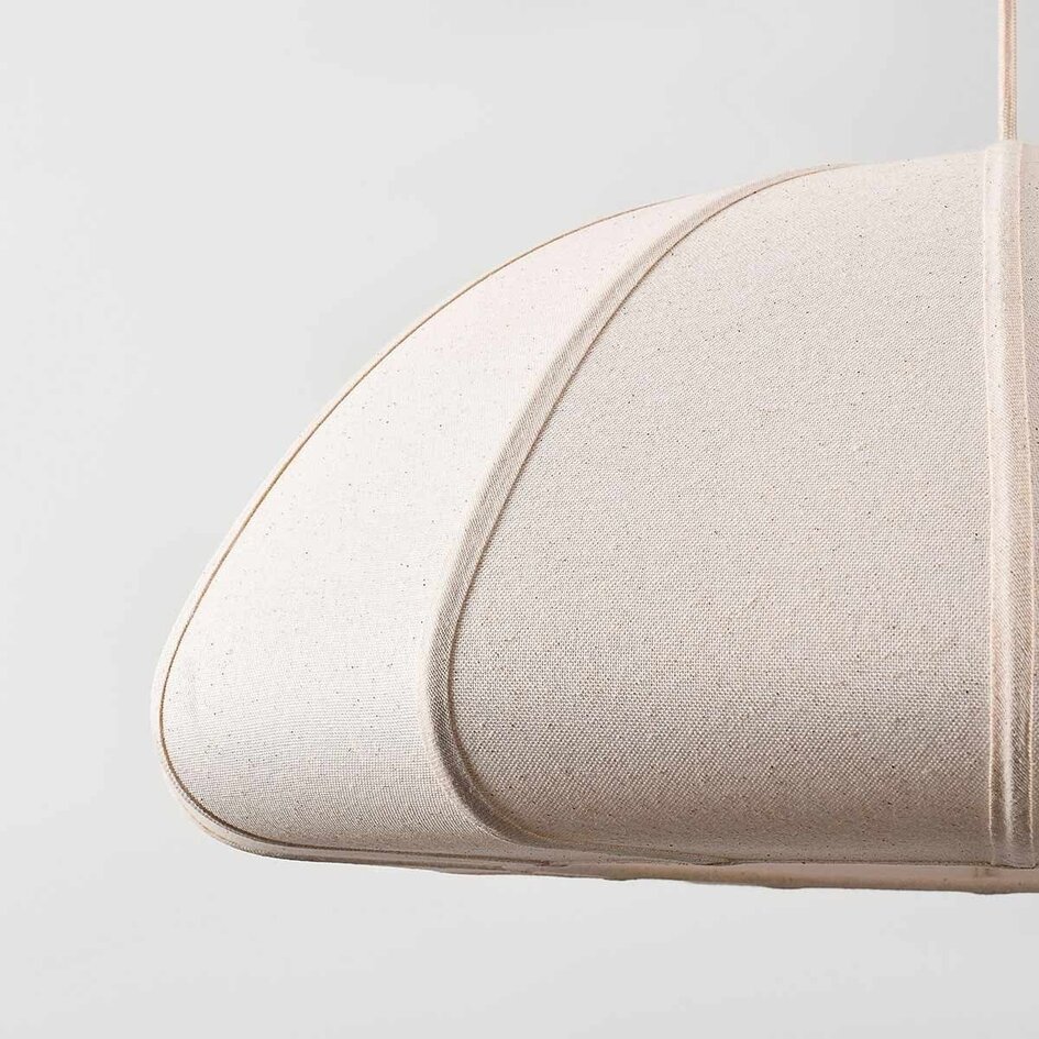 Taklampa Lotta med tygskärm - bruten vit
