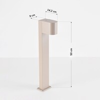 Stående utomhuslampa Simone - beige
