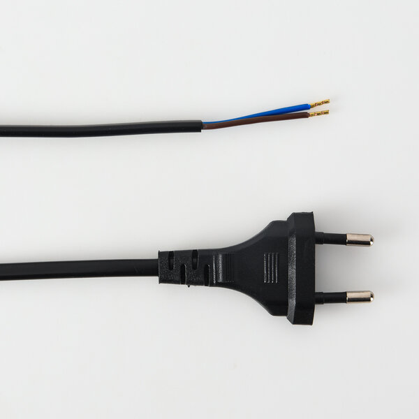 Anslutningskabel med eurokontakt svart, 2 meter - 2 x 0,75 mm