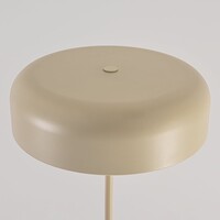 Golvlampa Arlie med fot i travertinlook - beige