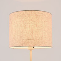 Golvlampa Savanna med justerbar läslampa - beige