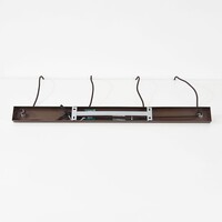 4-ljus taklampa Palaio med ombréglas - brun