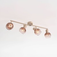 4-ljus justerbar taklampa Dari med ombréglas - beige