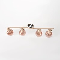 4-ljus justerbar taklampa Dari med ombréglas - beige