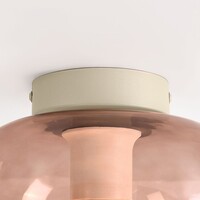 Taklampa Soli beige med ombréglas