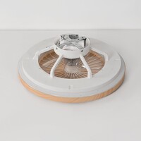 Takfläkt Starry med justerbar färgtemperatur och stjärneffekt - trälook