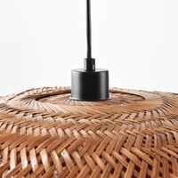 Pendellampa i bambu med handflätad skärm Ø68 cm - Trama
