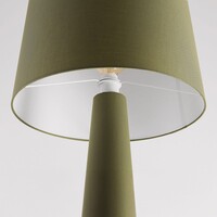 Golvlampa Rumi i grönt tyg