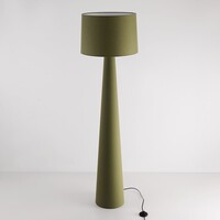Golvlampa Rumi i grönt tyg