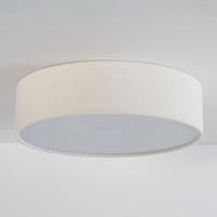 Taklampa Paulina med räfflad sammetsskärm - beige