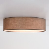 Taklampa Jantine med tygskärm - taupe