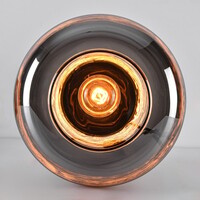 Bordslampa Solo med rökfärgat glas - svart