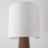 Golvlampa Papira med vit skärm