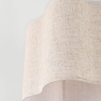 Taklampa Hiru Ø40 cm - beige med linneskärm