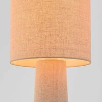 Golvlampa Santer av linne i beige