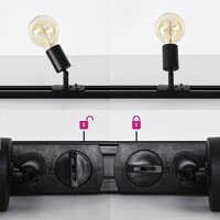 Skenspotlight Jax 1-fas, svart
