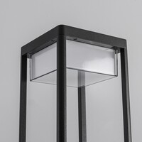 Stående utomhuslampa Charles - 180 cm antracit med integrerad LED