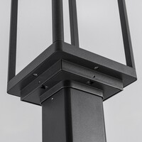 Stående utomhuslampa Charles - 180 cm antracit med integrerad LED