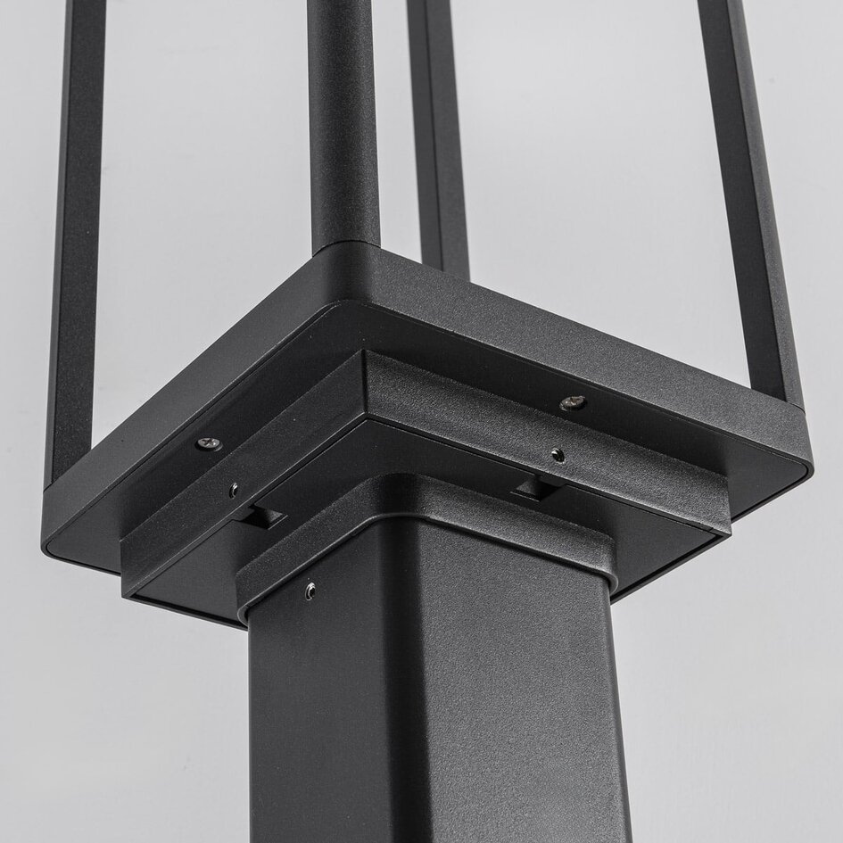 Stående utomhuslampa Charles - 180 cm antracit med integrerad LED