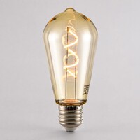 Ljusslinga med 3 watt LED-spiralglödlampor Ø60, dimbar som tillval