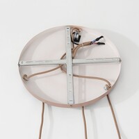 Taklampa Silvia med 3 tygskärmar - taupe
