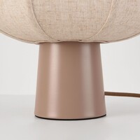 Bordslampa Myrna med linneskärm - taupe