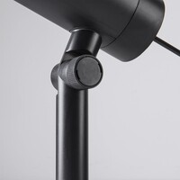 Set om 6 moderna, vinkelbara trädgårdsspotlights med fjärrkontroll – svart med dimbar LED