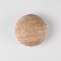 Vägglampa Jawie i travertin med integrerad LED - beige