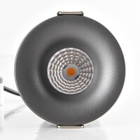 Infälld spotlight Meya 9W med ring 2 - mörkgrå